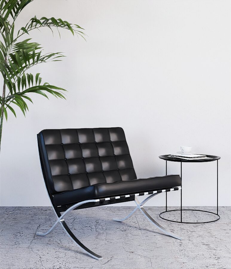interior-rendering-black-leather-chair