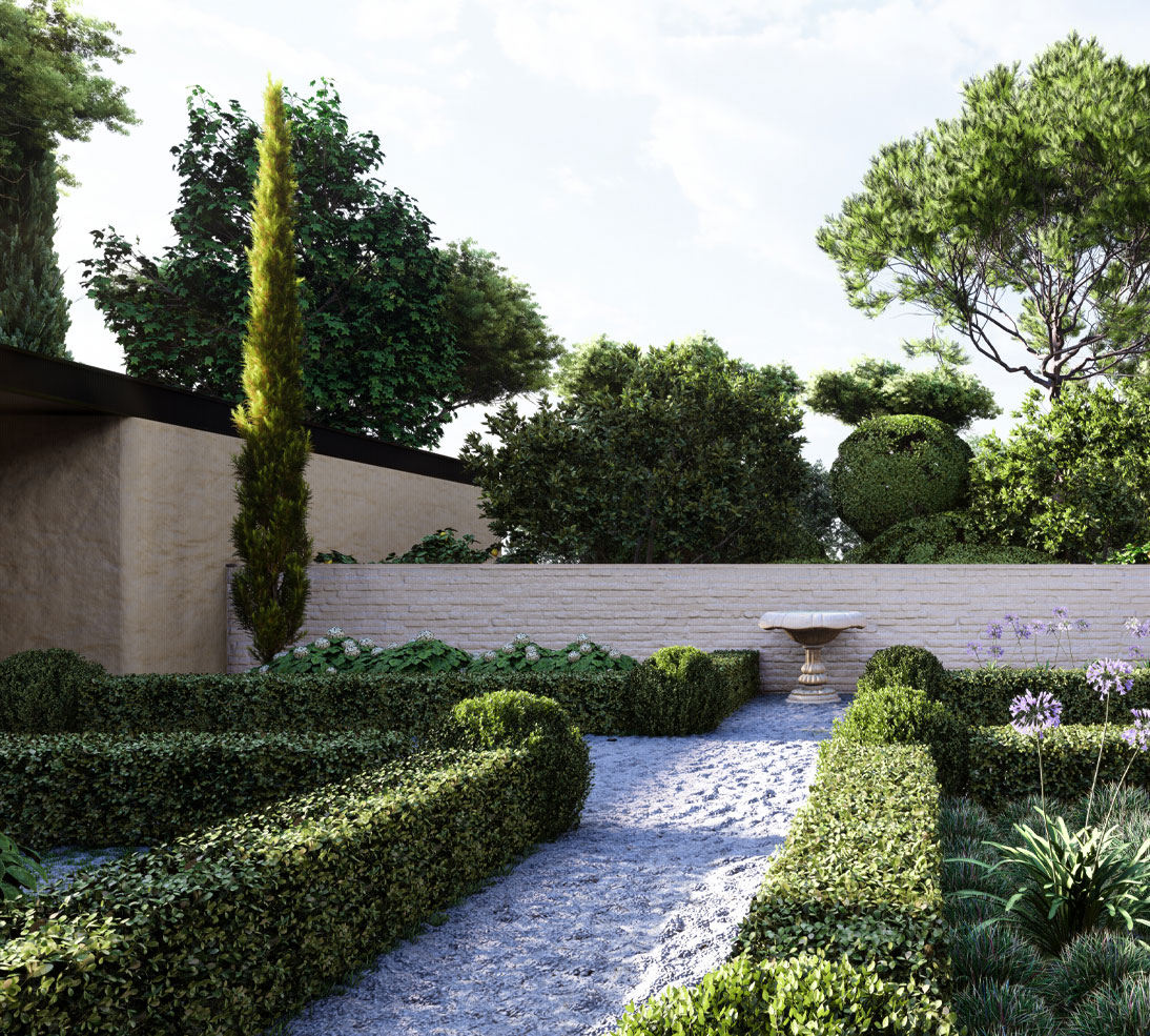 Formal garden design